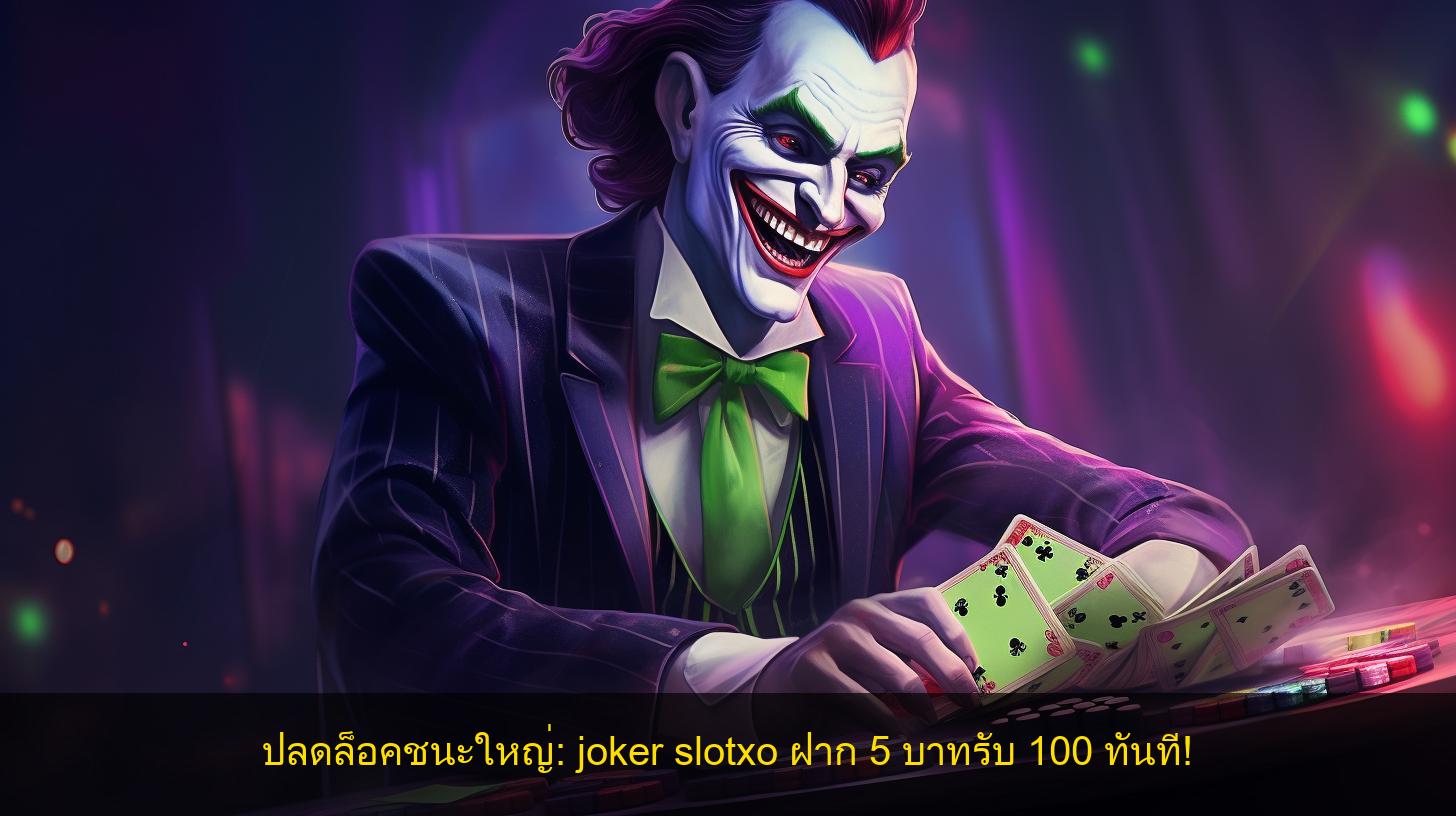 ปลดล็อคชนะใหญ่: joker slotxo ฝาก 5 บาทรับ 100 ทันที!
